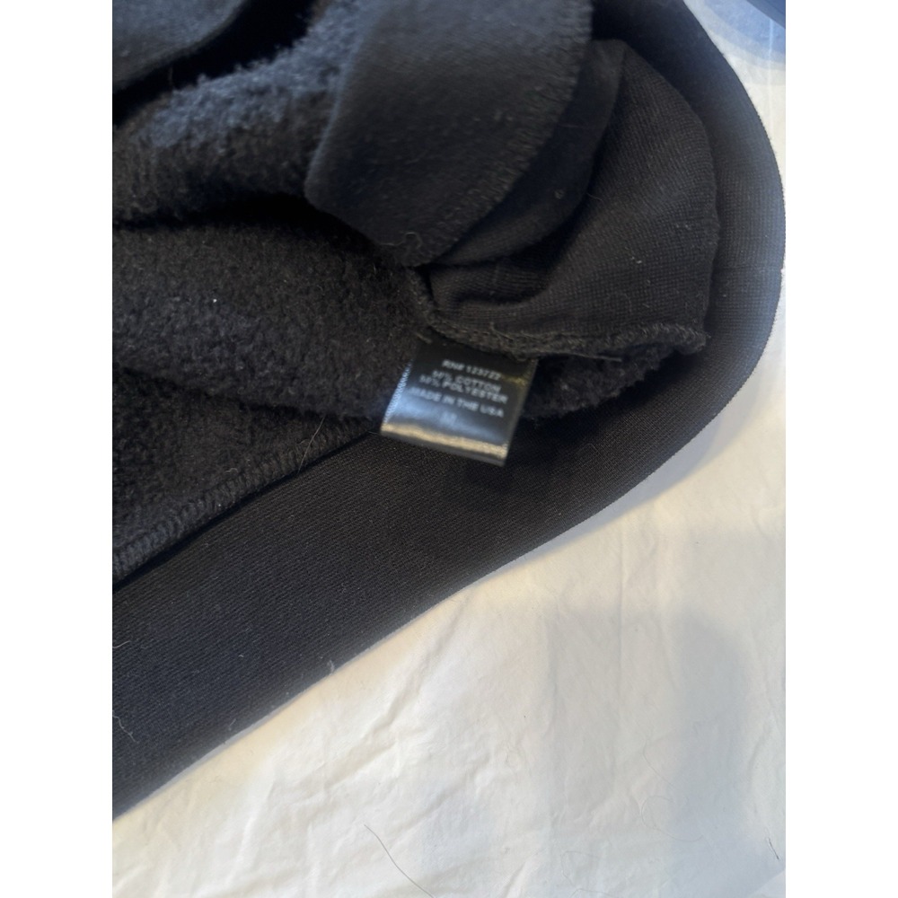 Xirena Black Fleece Shawl Collar Button Pullover Kass Made in USA Medium - Picture 8 of 8